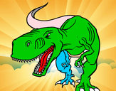 Desenho Dinossauro aborrecido pintado por Diogito