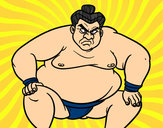 Desenho Lutador de sumo furioso pintado por ImShampoo