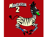 Desenho Madagascar 2 Marty pintado por MateusSilv