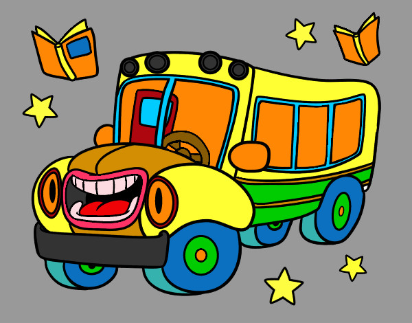 Desenho Ônibus animado pintado por EDUARDOO