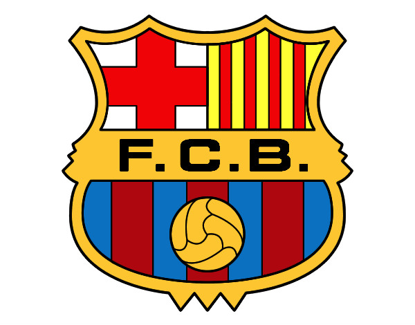 Desenho Emblema do F.C. Barcelona pintado por WesleyGome