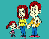 Desenho Família feliz pintado por aninhanire