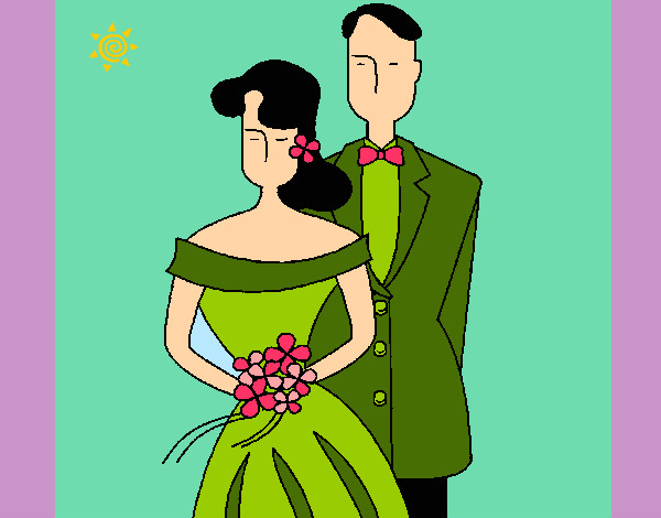 Desenho Marido e esposa II pintado por mismirim