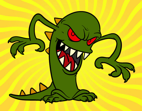 Desenho Monstro malicioso pintado por LennyOlii