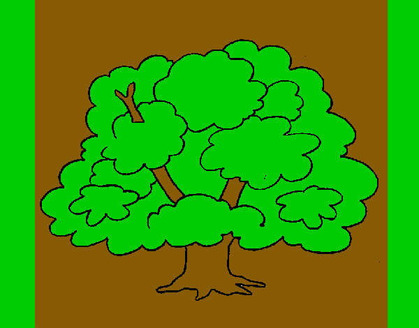 Desenho Árvore pintado por Migalhas