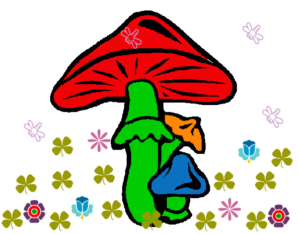 Desenho Cogumelos pintado por jhonatan9