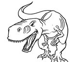 Desenho Dinossauro aborrecido pintado por Janjao