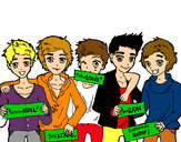 Desenho Os meninos do One Direction pintado por AllyStyles