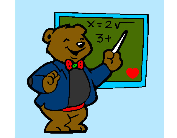 Desenho Professor urso pintado por Joaopp