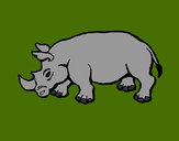 Desenho Rinoceronte 2 pintado por VITAL
