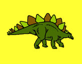 Desenho Stegossaurus pintado por Janjao