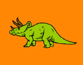 Desenho Triceratops pintado por Janjao