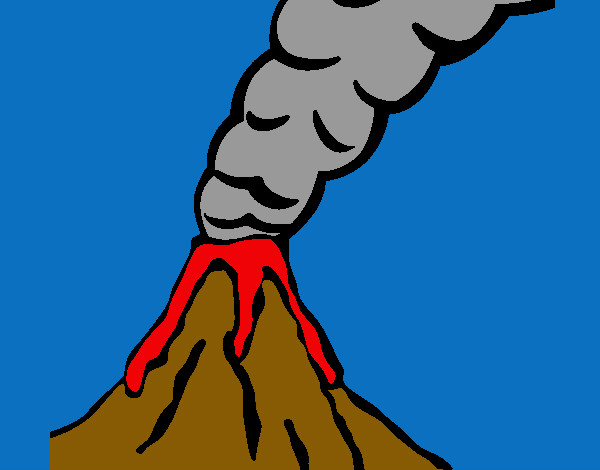 Desenho Vulcão pintado por jhonatan9