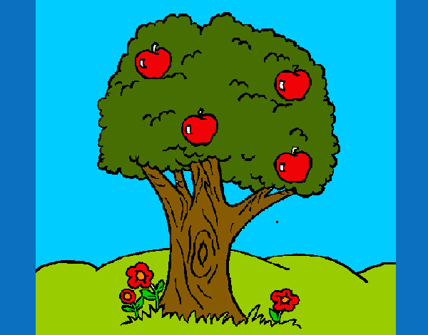 Desenho Macieira  pintado por Apolo