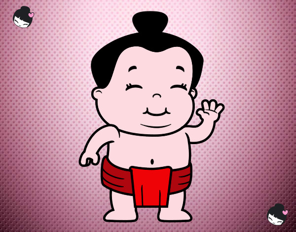 Desenho Menino sumo pintado por SABRINAS 