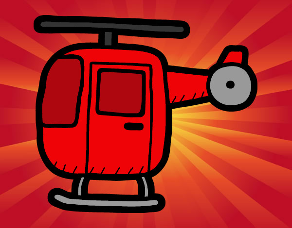 Desenho Helicóptero ligeiro pintado por jhonatan9