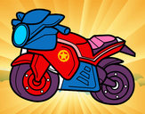 Desenho Moto esportiva pintado por luamcc