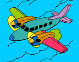 Desenho Avioneta pintado por josiasalve