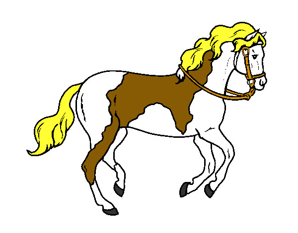 Desenho Cavalo 5 pintado por dedezinha