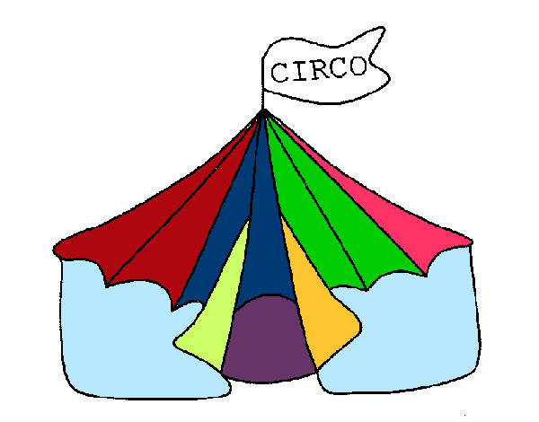Desenho Circo pintado por jakeline