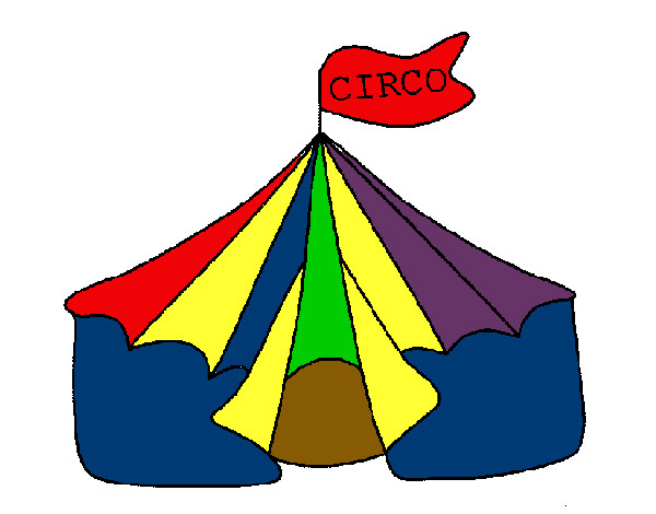 Desenho Circo pintado por muriloca