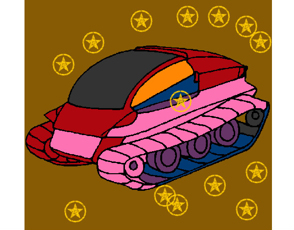 Desenho Nave tanque pintado por muriloca