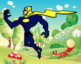 Desenho Super herói poderoso pintado por carlos1
