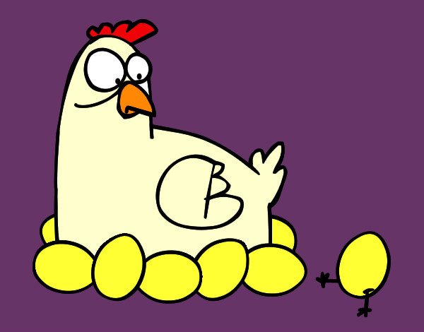 Desenho A incubação de galinha pintado por FabianaCid