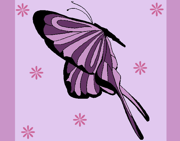 Desenho Borboleta com grandes asas pintado por lindaaa 