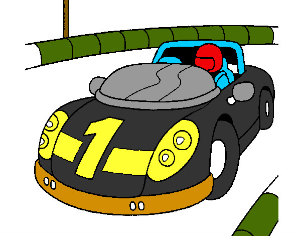 Desenho Carro de corridas pintado por isaque1234