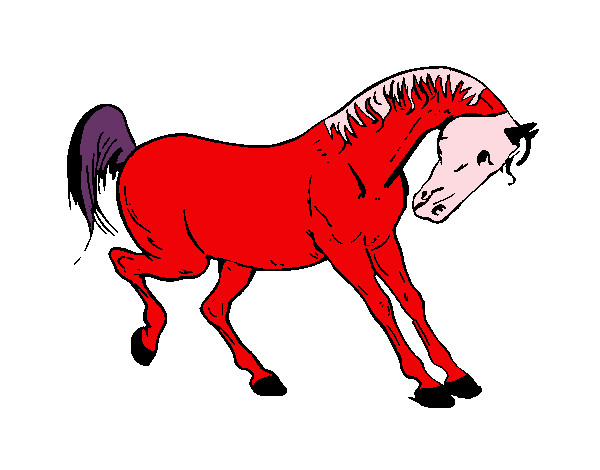 Desenho Cavalo a dançar pintado por francielly