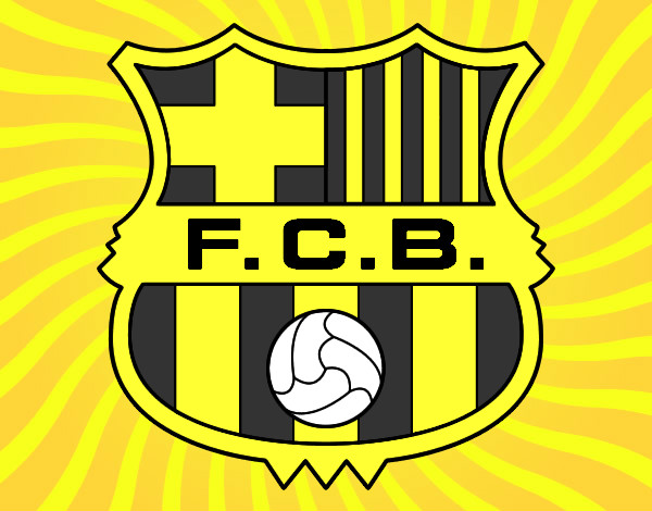 Desenho Emblema do F.C. Barcelona pintado por kleberkast