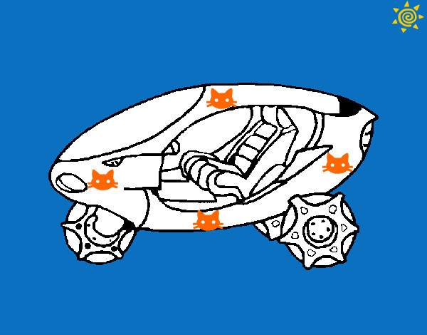 Desenho Moto espacial pintado por jorge876