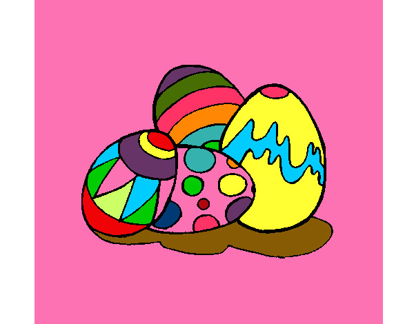 Desenho Ovos de páscoa pintado por FabianaCid