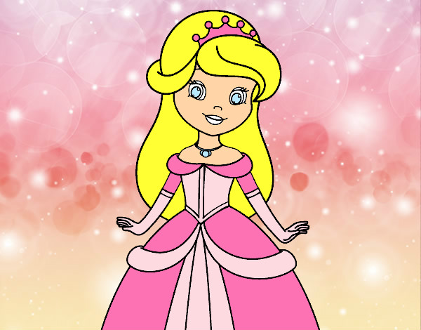Desenho Princesa beleza pintado por lindaaa 