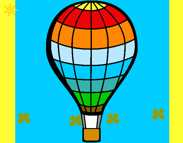 Desenho Balão de ar quente pintado por isaque1234