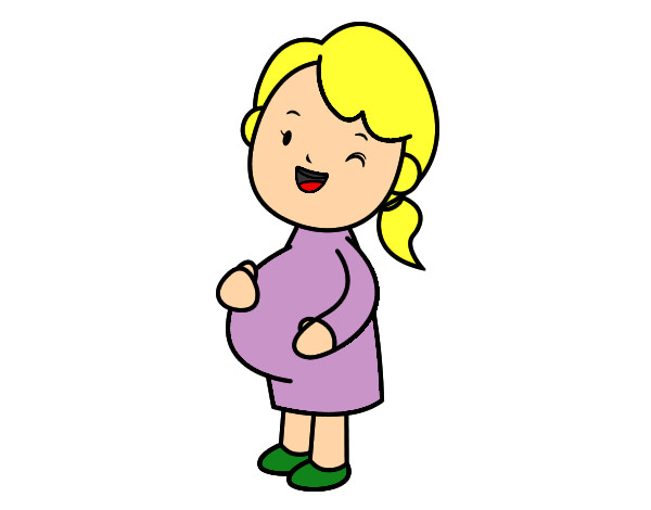 Desenho Rapariga grávida pintado por Daniel267