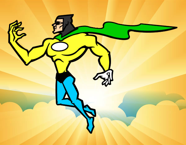 Desenho Super herói poderoso pintado por Gabriel05