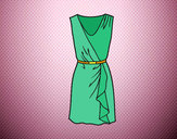 Desenho Vestido simples pintado por ImShampoo