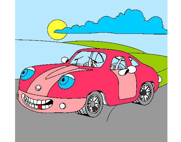 Desenho Herbie pintado por desenista 