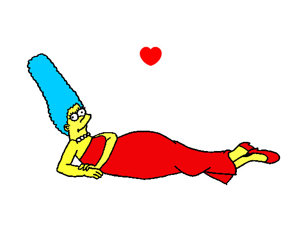 Desenho Marge pintado por bia13