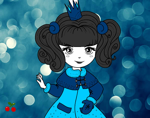 Desenho Princesa de inverno pintado por lilicalana