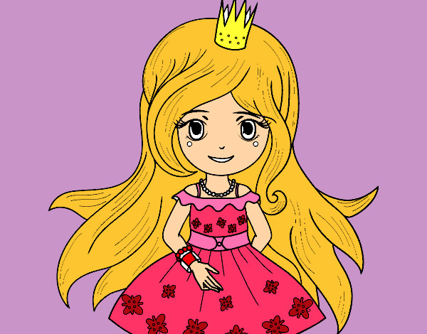 Desenho Princesa primavera pintado por marinatica