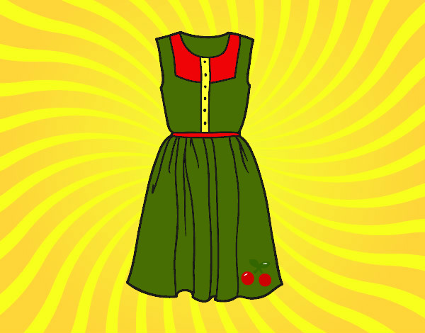 Desenho Vestido do verão pintado por YULA