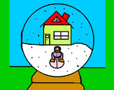 Desenho Bola de neve pintado por luisa29