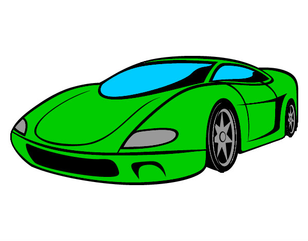 Desenho de Carro esportivo pintado e colorido por Thainabn o dia