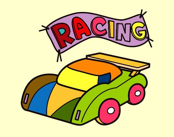 Desenho Carro de competição pintado por DaniBrites