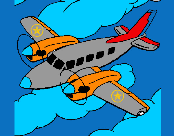 Desenho Avioneta pintado por fabiof