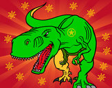 Desenho Dinossauro aborrecido pintado por luleo