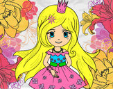Desenho Princesa primavera pintado por bibiella